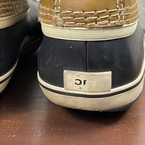 Sorel Yoot Pac Boots Beige Black Lace Up Waterproof Winter Snow Duck Sz 7 - Picture 4 of 12